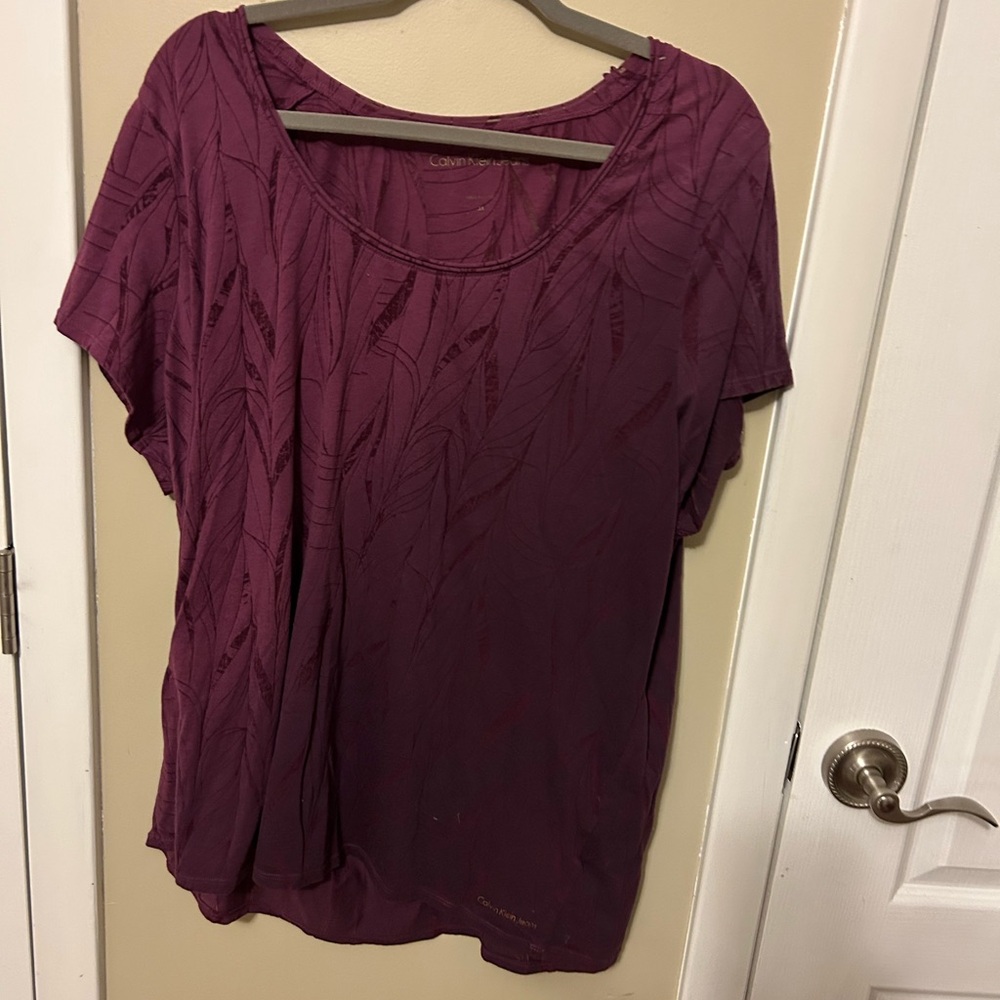Calvin Klein Purple Top